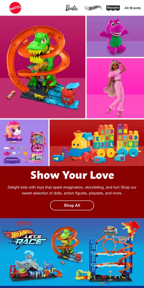 Email from Mattel Store. ❤️ See the Toys Kids Love! ❤️