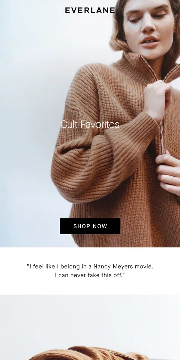 Email from Everlane. This Sweater Is Giving Luxury