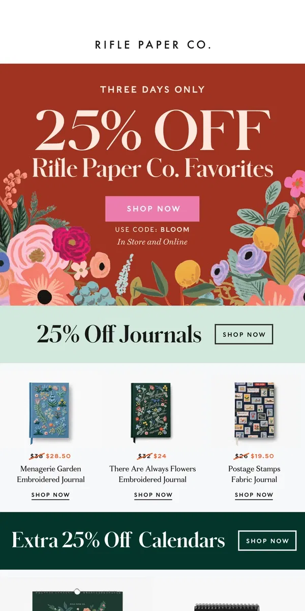 Email from Rifle Paper Co.. ✨25% Off Your Favorites✨