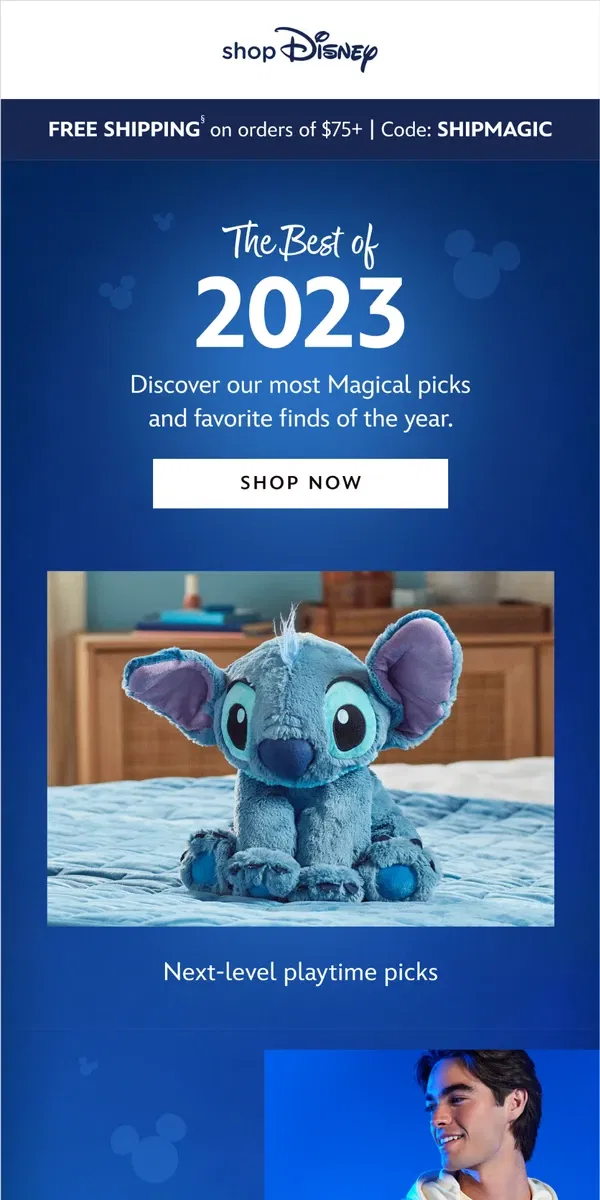 Email from shopDisney. It’s here! Our Best of 2023 list