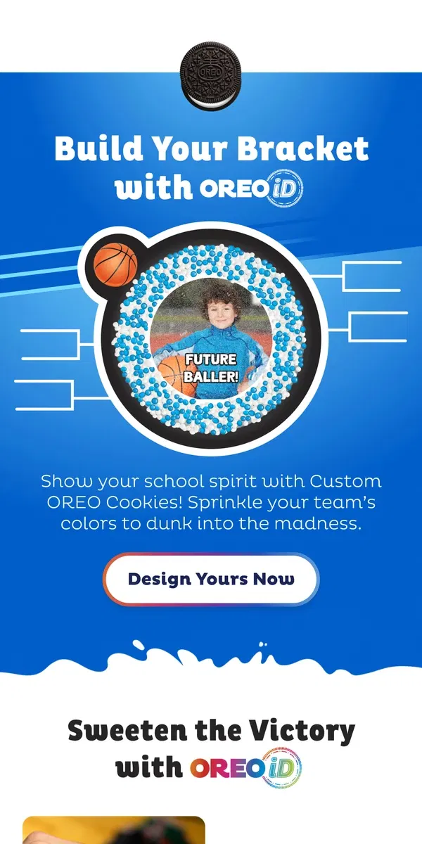 Email from OREO. Get Your Head In The Game With OREOiD 🏀