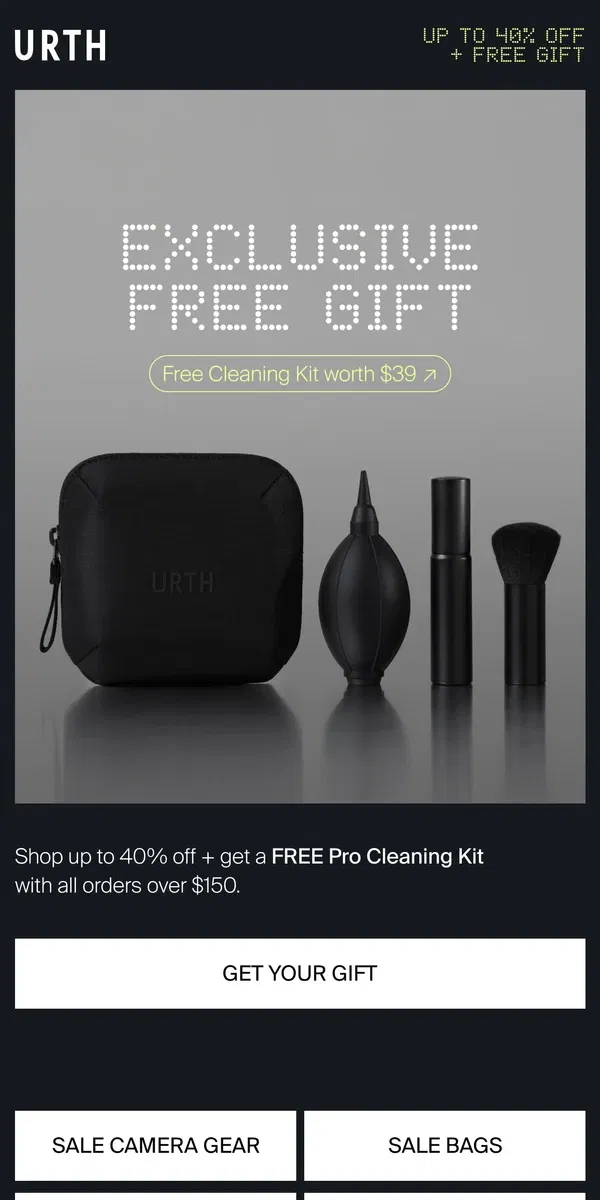 Email from Urth. Our sale just got better