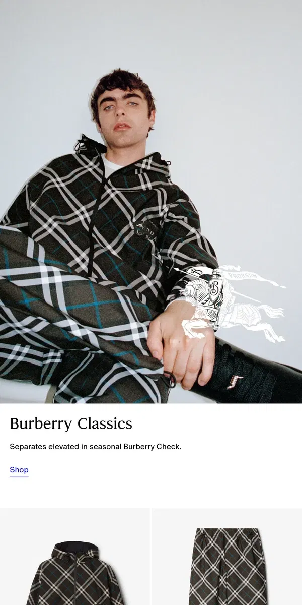 Email from Burberry. The latest Burberry Classics