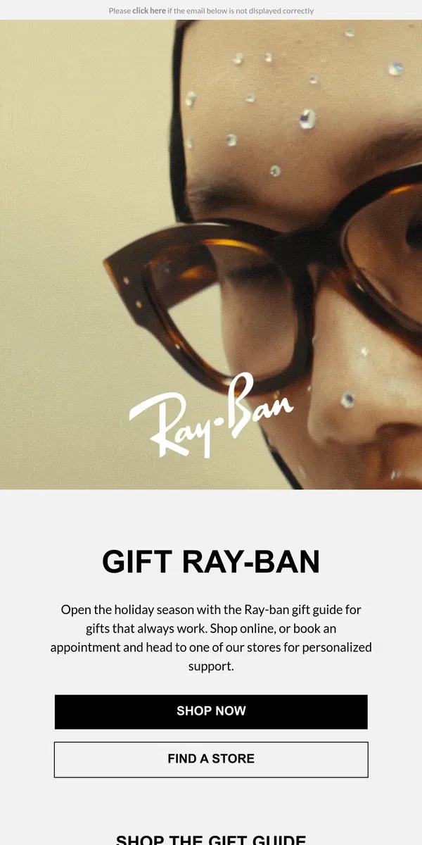 Email from Ray-Ban. Start the Holiday Season with the Ray-Ban Gift Guide