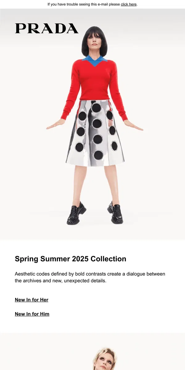 Email from Prada. Spring Summer 2025 Collection