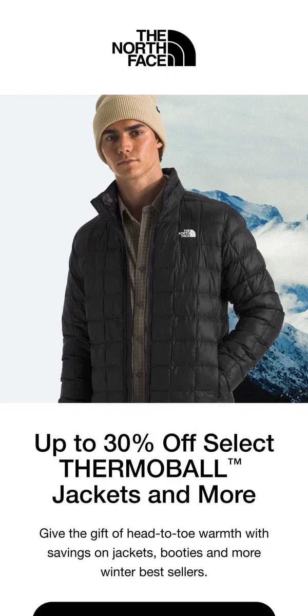 Email from The North Face. Black Friday Sale is here!