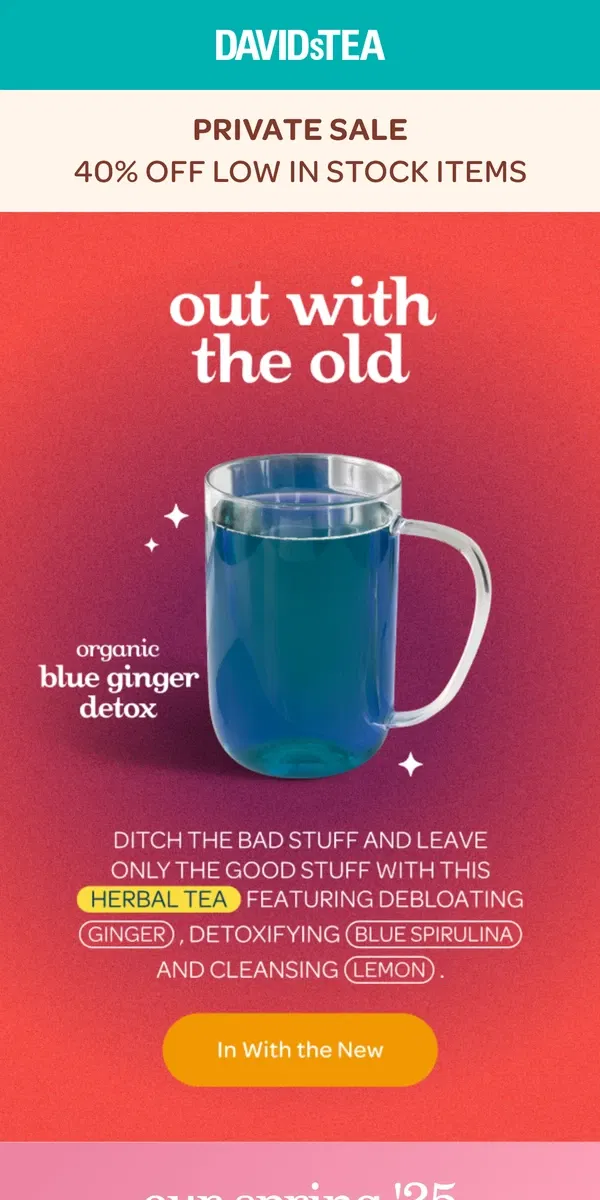 Email from DAVIDsTEA. Open this if you need to detox