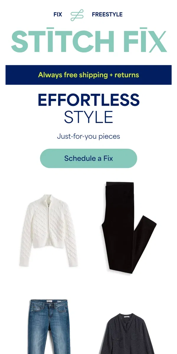 Email from Stitch Fix. Your next Fix is waiting