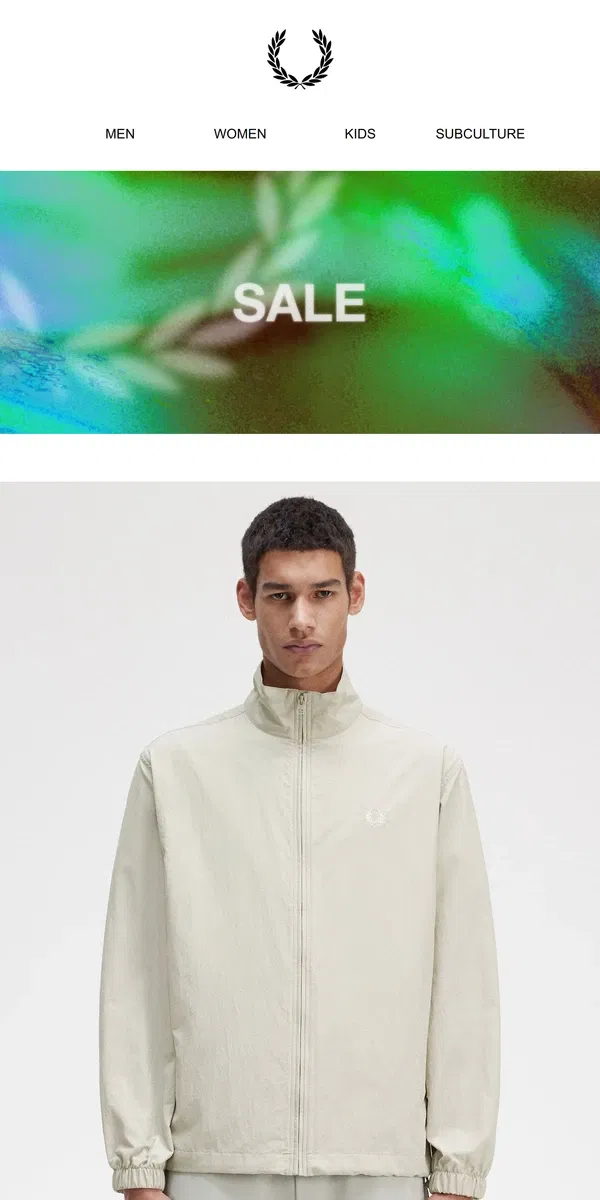 Email from Fred Perry. Shop Sale Coats and Jackets