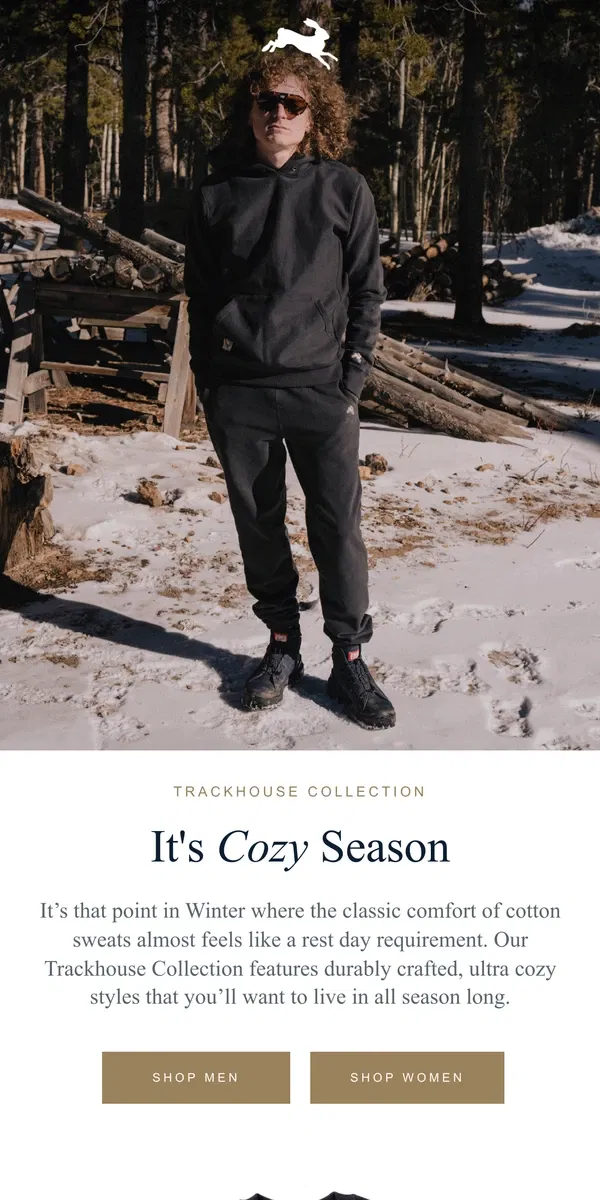 Email from Tracksmith. The Trackhouse Collection