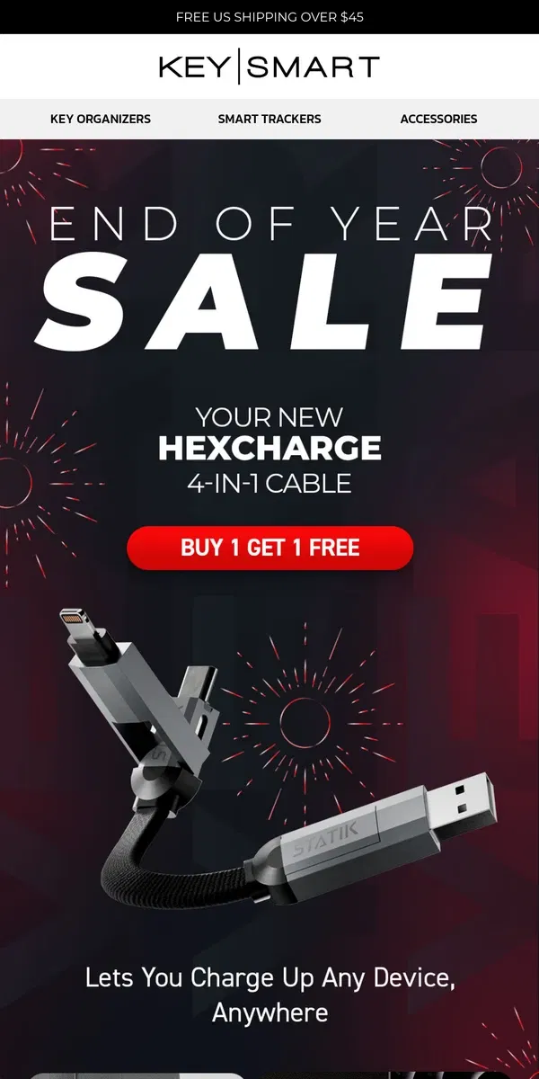 Email from KeySmart. You’re ⚡ powerful 🔥 (BUY 1 GET 1 FREE)