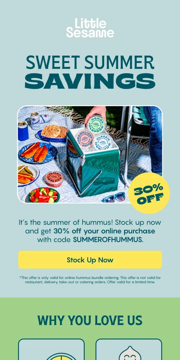 Email from Little Sesame. Sweet Summer Savings 🌞