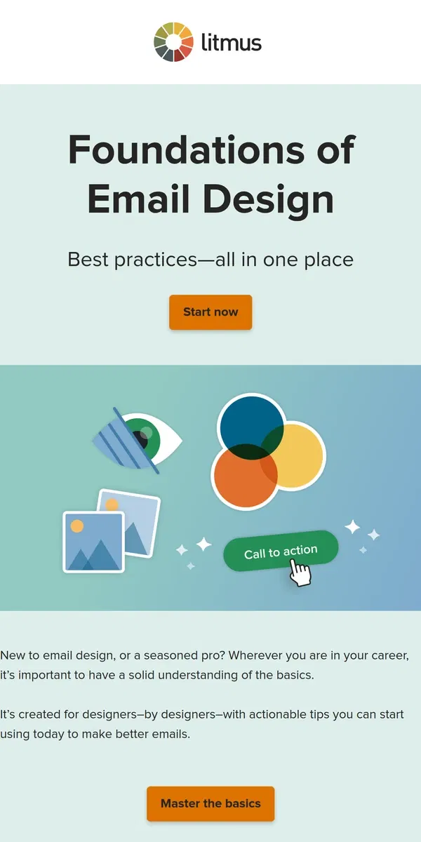 Email from Litmus. 5 lessons to ace email design