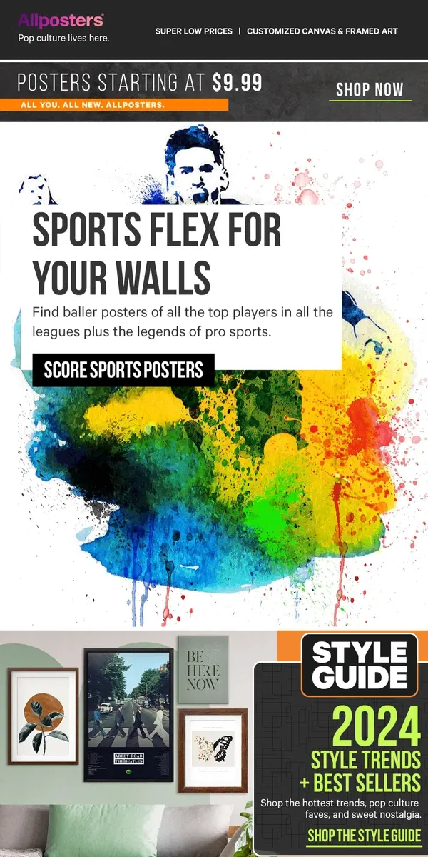 Email from AllPosters. Ultimate sports flex