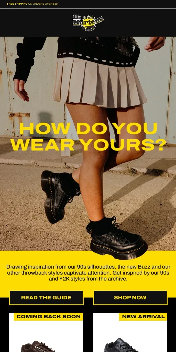 Email from Dr. Martens. Find styling tips straight from our archive