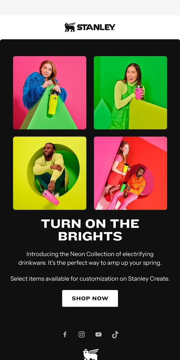 Email from Stanley. Neon Has Dropped ⚡