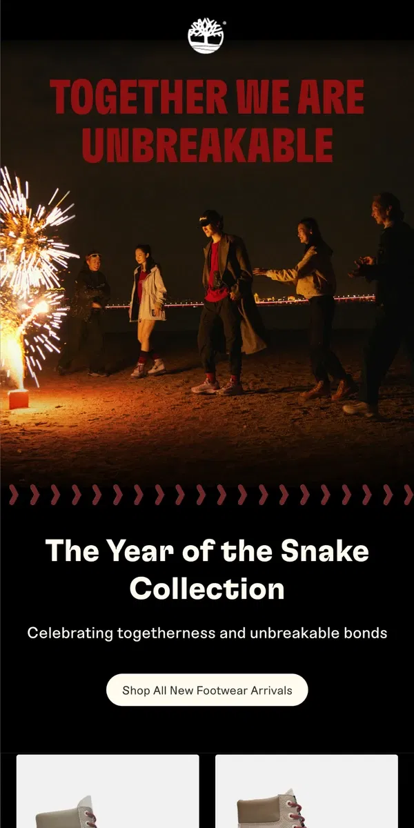 Email from Timberland. Explore The Year Of The Snake Collection!​