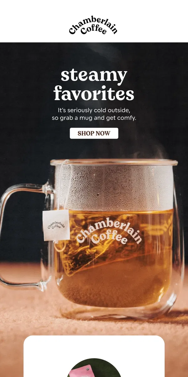 Email from Chamberlain Coffee. that's hot