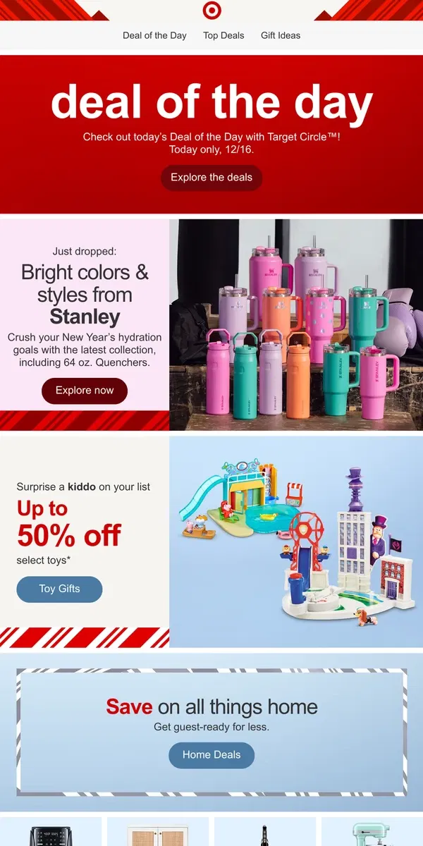 Email from Target. Don’t miss today’s Deal of the Day.