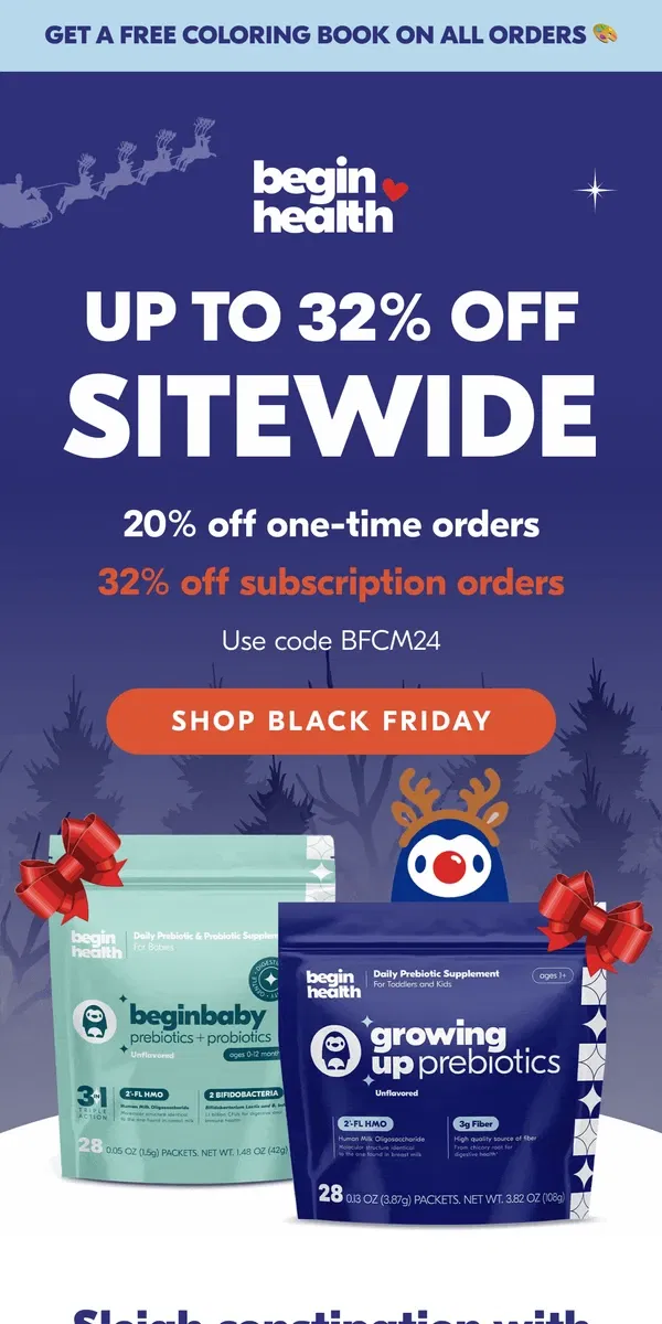 Email from Begin Health. Ending Soon: Up to 32% Off