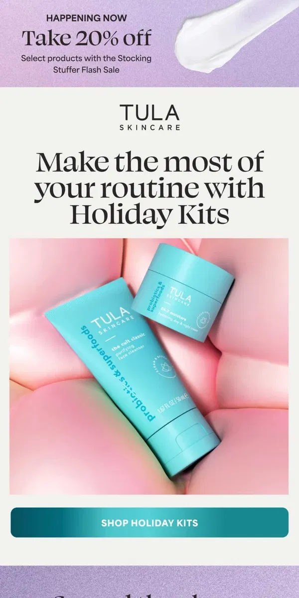 Email from TULA Skincare. Wishlist granted ✔️