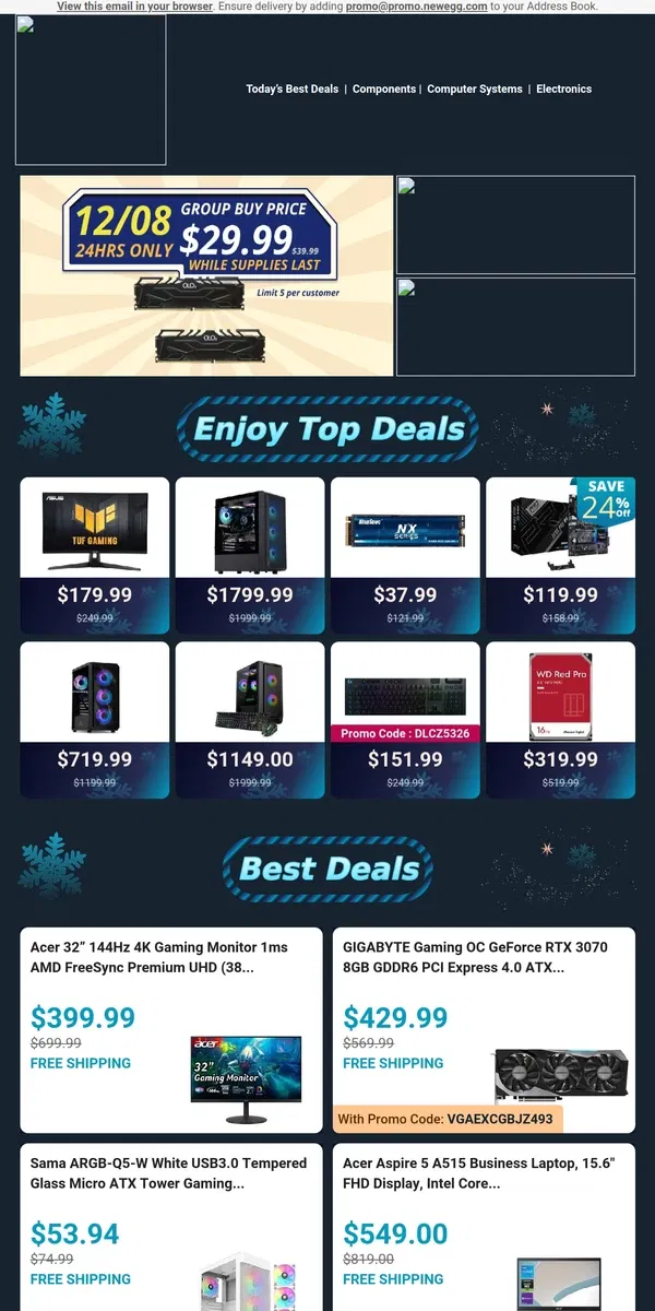 Email from Newegg. 🔥 $119.99 on ASRock Z690 Pro RS ATX Intel – Unbeatable Deal! 💥