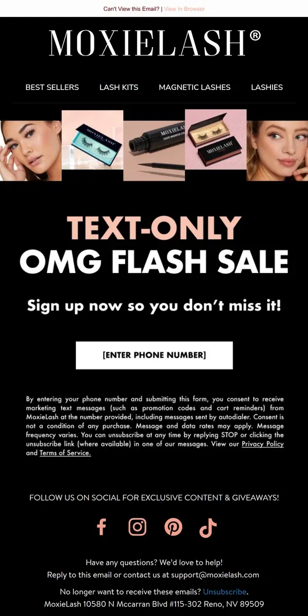 Email from MoxieLash. ⚡YOU DON’T want to miss this!