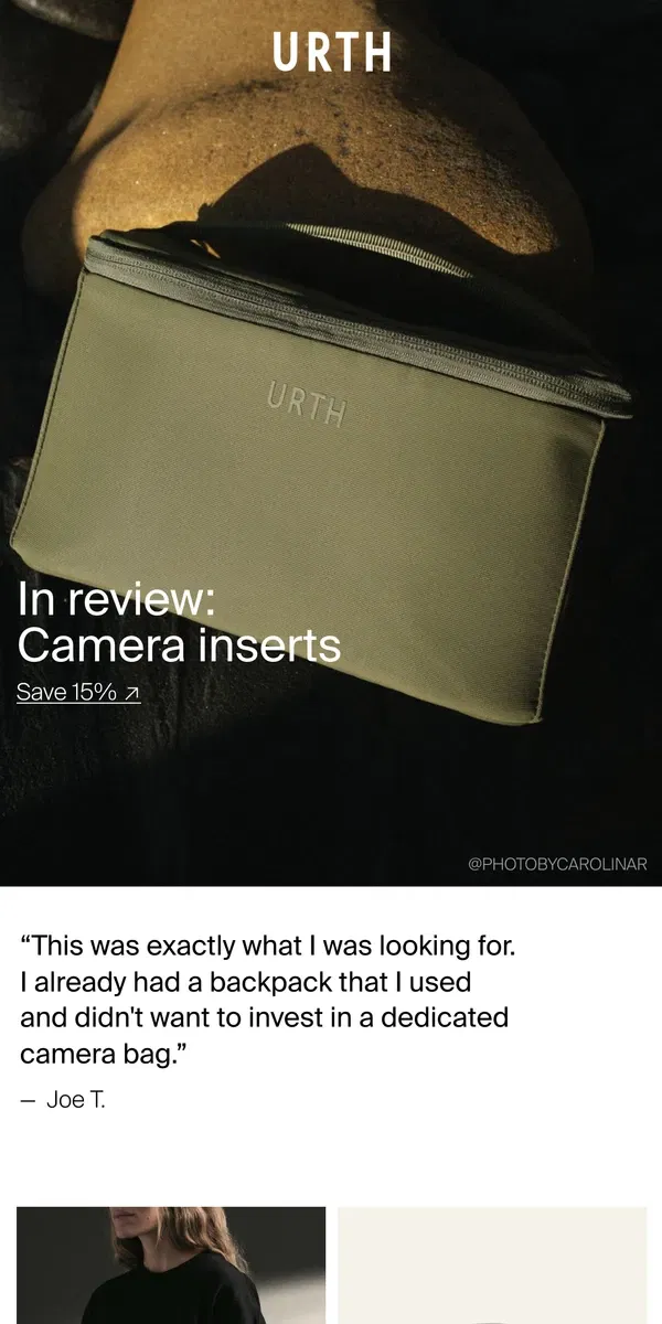 Email from Urth. Reviewed by you