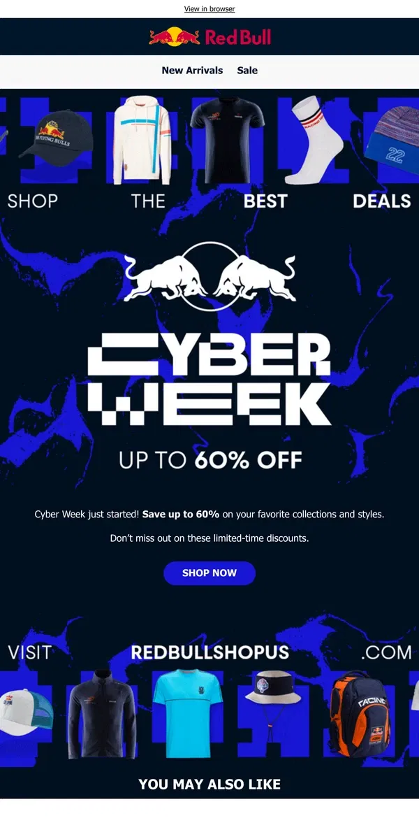 Email from Red Bull. Cyber Week Continues❗