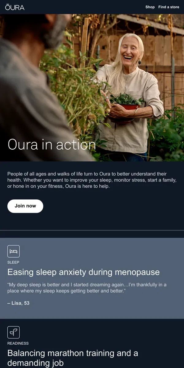 Email from Oura. Ready to join the Oura community?