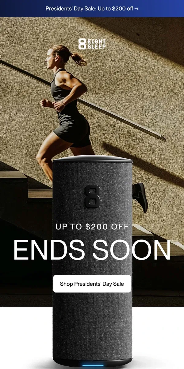 Email from Eight Sleep. Sale ends soon.