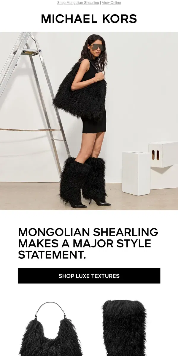 Email from Michael Kors. Want That Warm Fuzzy Feeling?