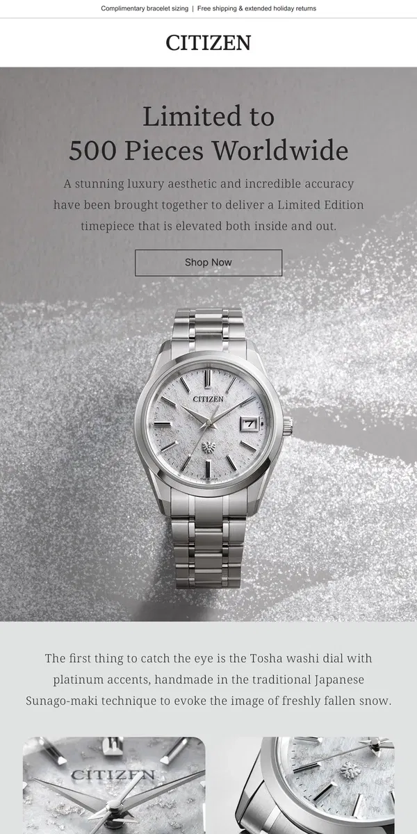 Email from Citizen Watch. Discover the splurge gift of the season.