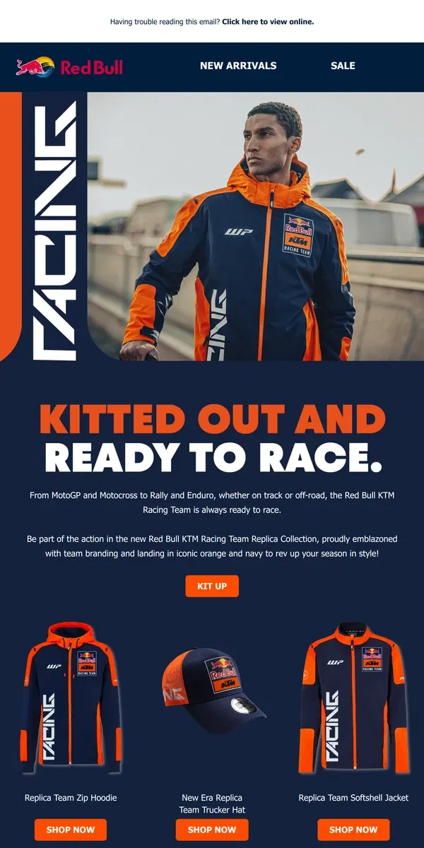 Email from Red Bull. Kitted Out and Ready to Race 😎🔥