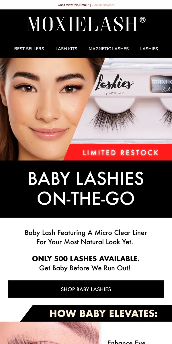 Email from MoxieLash. ✨ Elevate Every Look with Baby On-the-Go!