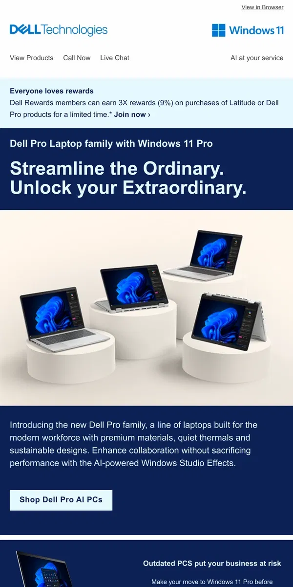 Email from Dell. Modernize your workflow.