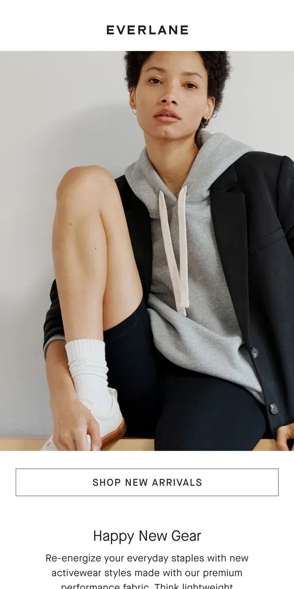 Email from Everlane. New Activewear You’ll Live In