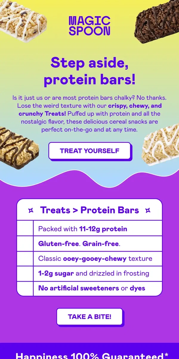 Email from Magic Spoon Cereal. Like a protein bar, but wayyy better