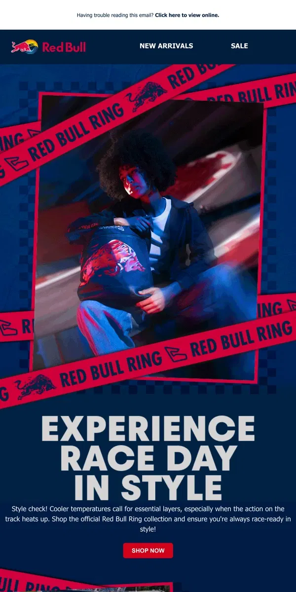 Email from Red Bull. Grab the Essentials 🏁