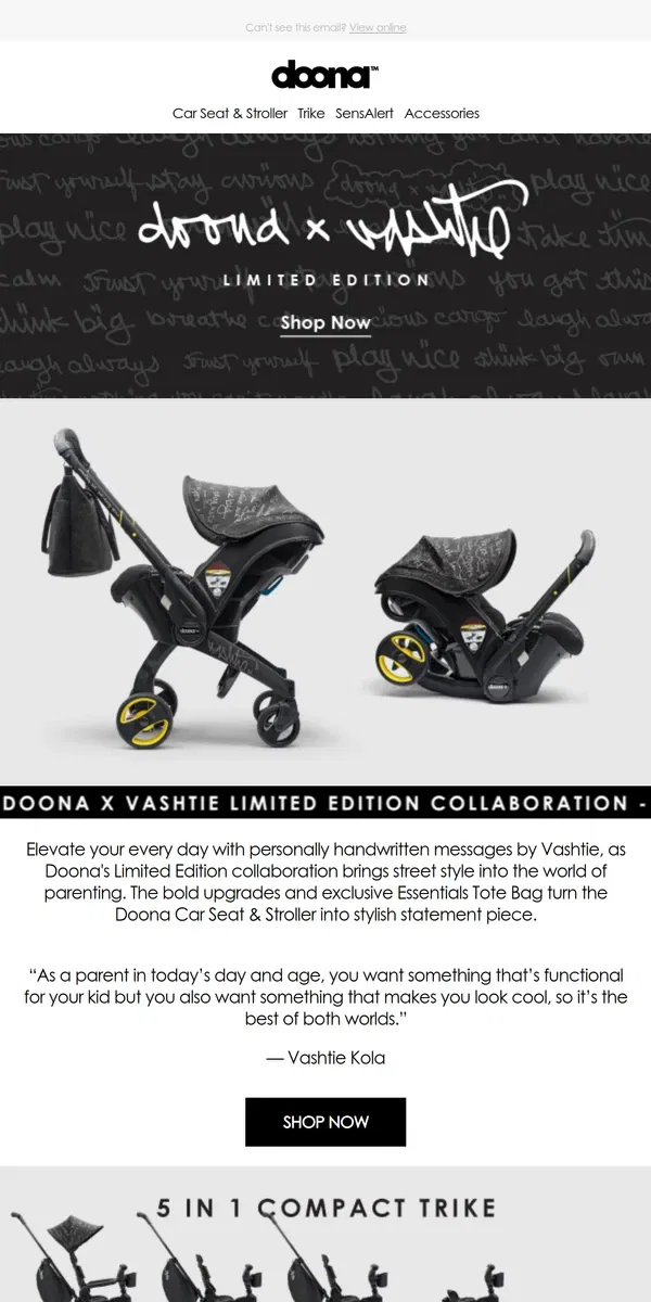 Email from Doona. 👉 ICYMI: Our Latest Design Collab is Here!