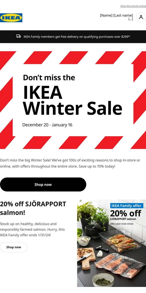 Email from IKEA. FINAL DAYS: Save up to 70% on HUNDREDS of offers!