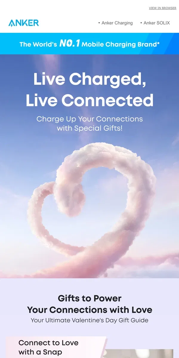 Email from Anker. 💕 Charge Up Your Love Connection!