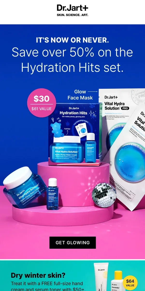 Email from Dr. Jart+. Save 50% Now on This Hydrating Value Set