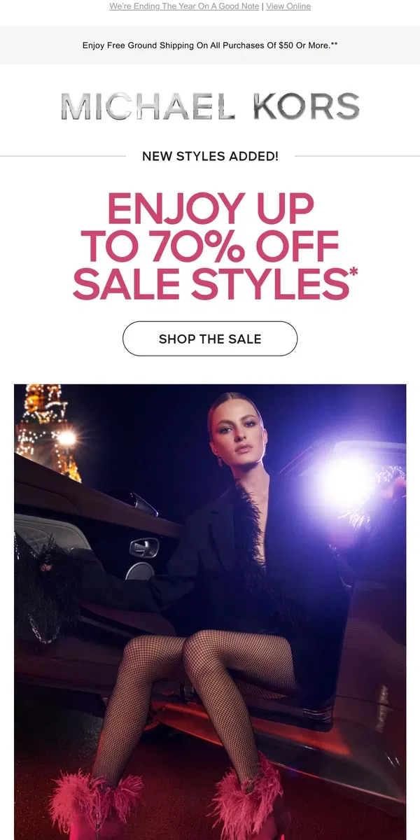 Email from Michael Kors. Up To 70% Off Starts Now!