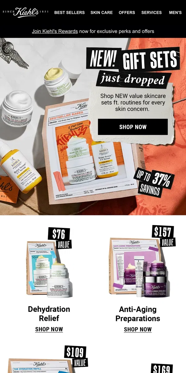 Email from Kiehl's. ICYMI: We Have Value Skincare Sets💲