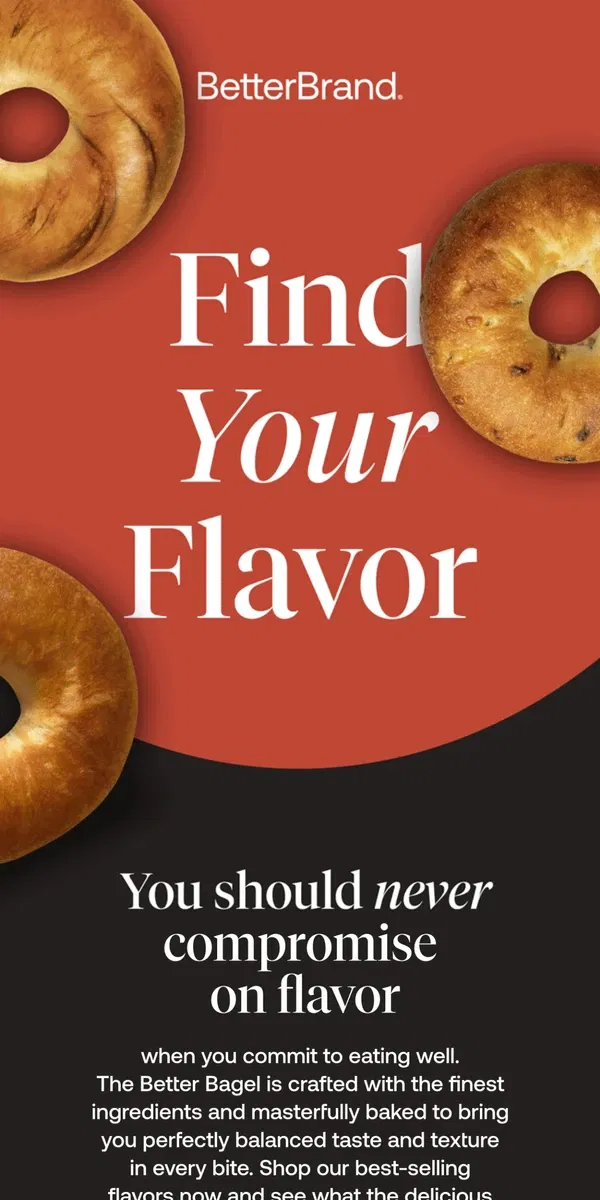 Email from BetterBrand. You 🤝 The Better Bagel