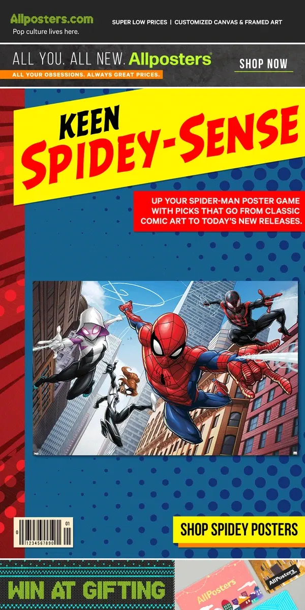 Email from AllPosters. Spidey senses tingling?