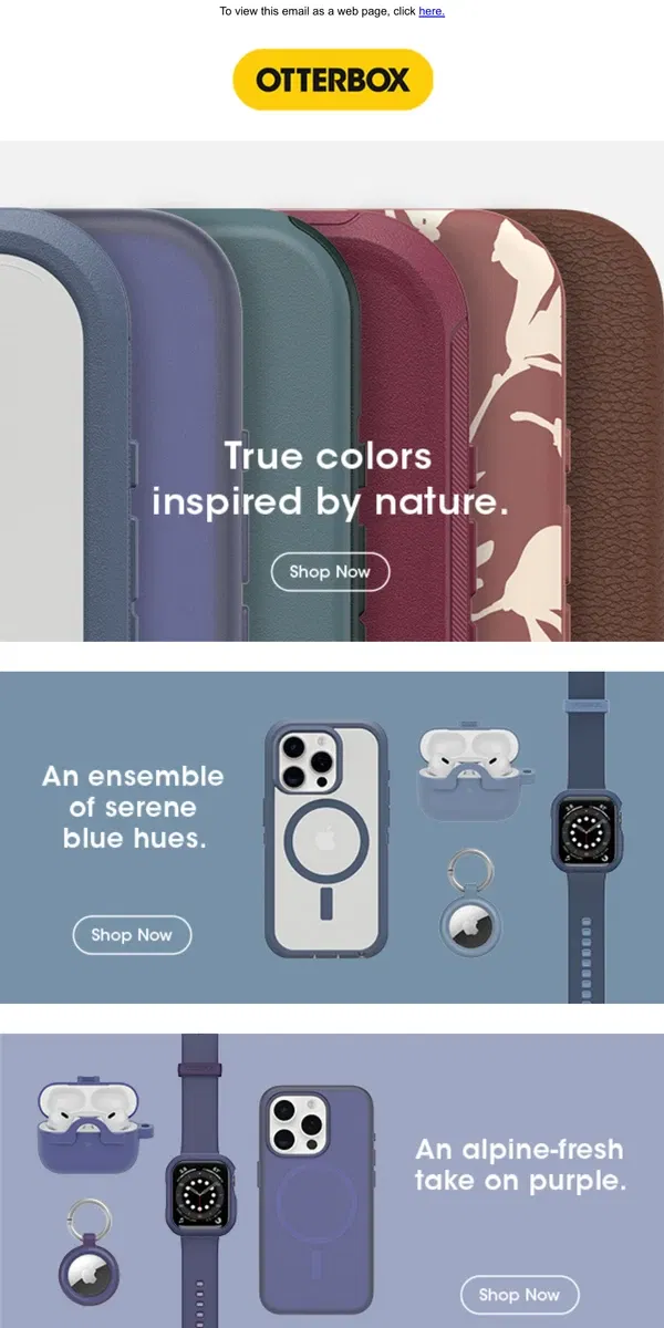 Email from OtterBox. Find your muse with signature new hues for iPhone 🧑‍🎨