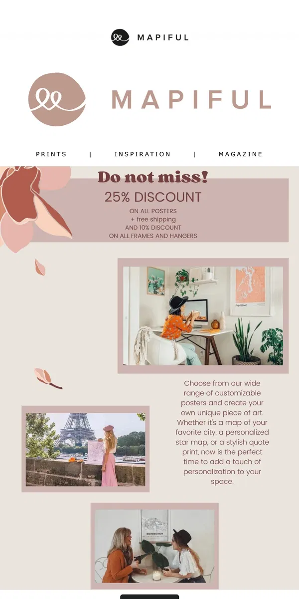 Email from Mapiful. Home Makeover Sale🤩