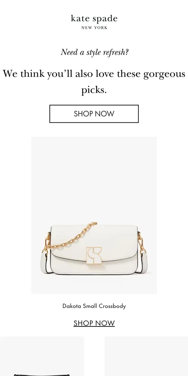 Email from Kate Spade. Your picks are going quick!